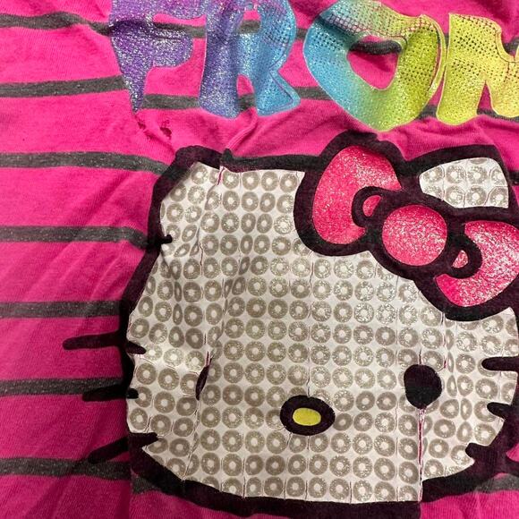 Vintage Y2K Pink Hello Kitty Baby Tee Fits Size XS-Small - Picture 5 of 5